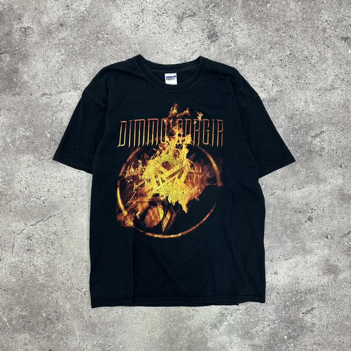 

Band T-shirt Retro 00s Dimmu Borgir Gateway Metal Rock Dark T-shirt for Men and Women Pure Cotton Short-sleeved