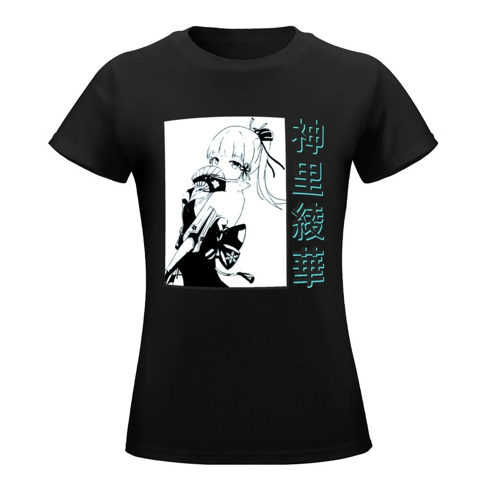 Genshin ImpactKamisato Ayaka T-Shirt Short sleeve tee shirts graphic tees t shirt dress Women