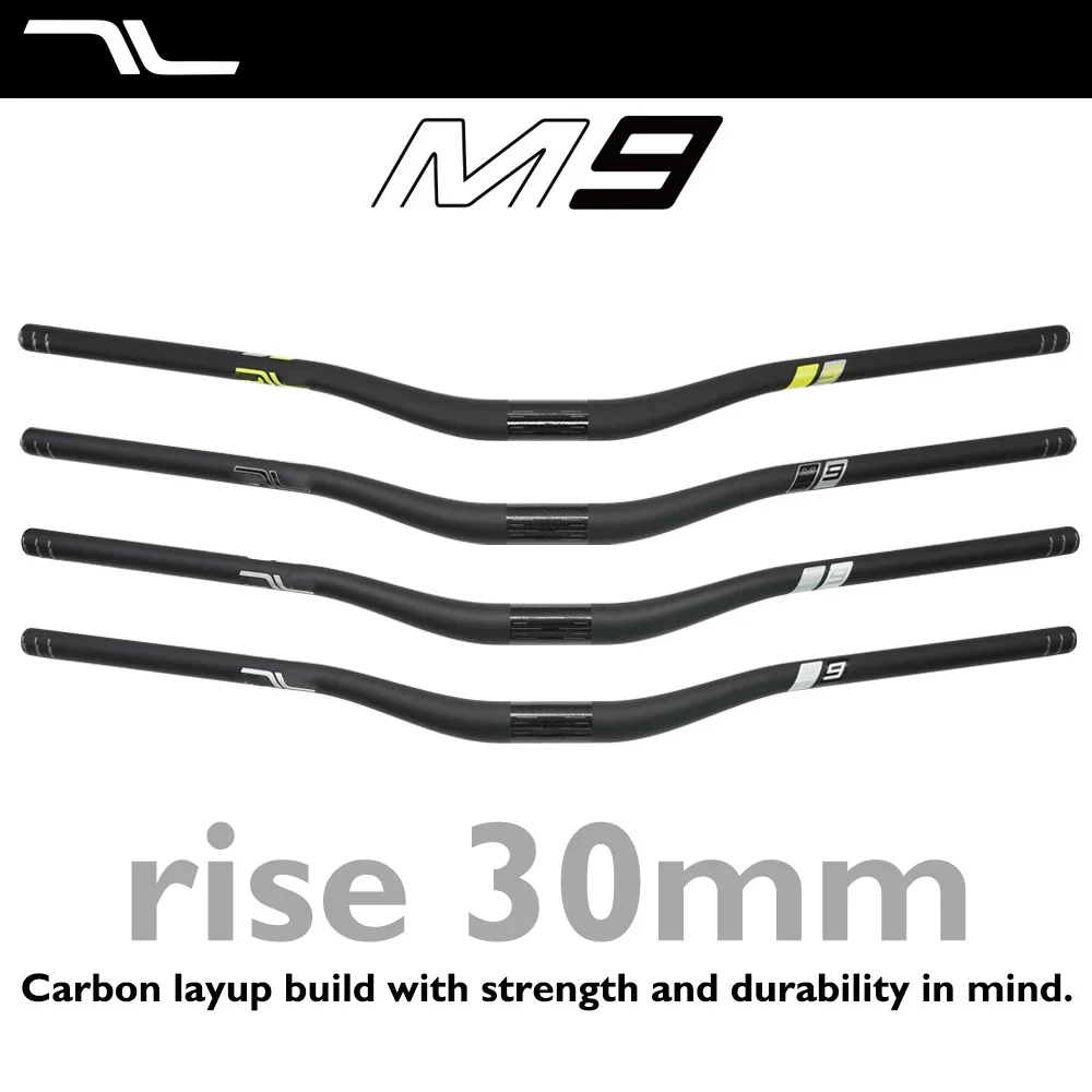 Unidirectional Carbon- Ultralight Layup Mountain Bicycle Handlebar Clamp Diameter 31.8mm Degrees 8