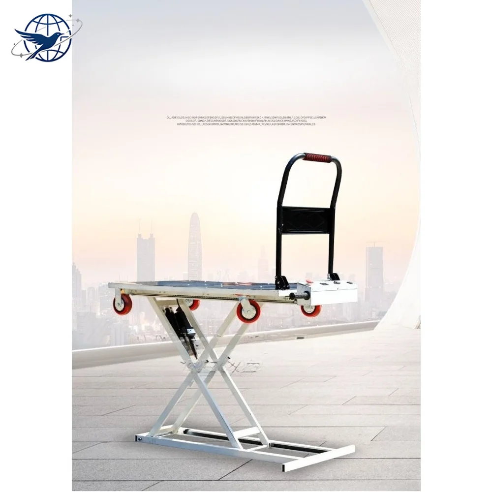 New Rayker Hand Trolley, Liftable Mobile Electric Hydraulic Flatbed Truck, Scissor Lift Table