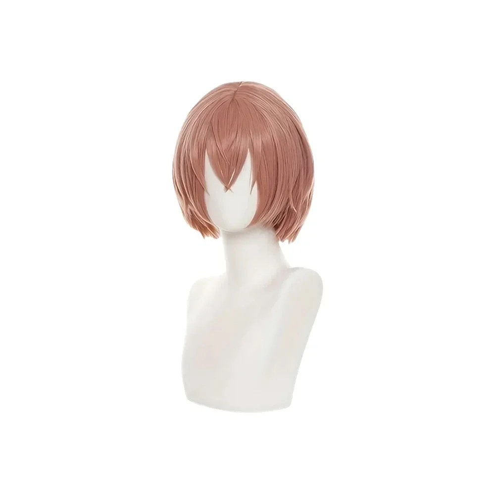 Pelucas de Cosplay de Anime Tokyo Revengers Hinata Tachibana, Bob corto rosa, Peluca de pelo sintético resistente al calor