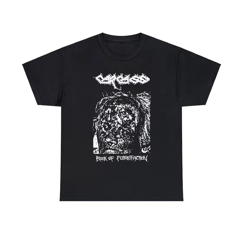 Carcass Reek of Putrefaction T Shirt Grindcore Vintage Terrorizer Brutal Truth Mens Designer Clothes Men Top Vintage T Shirt
