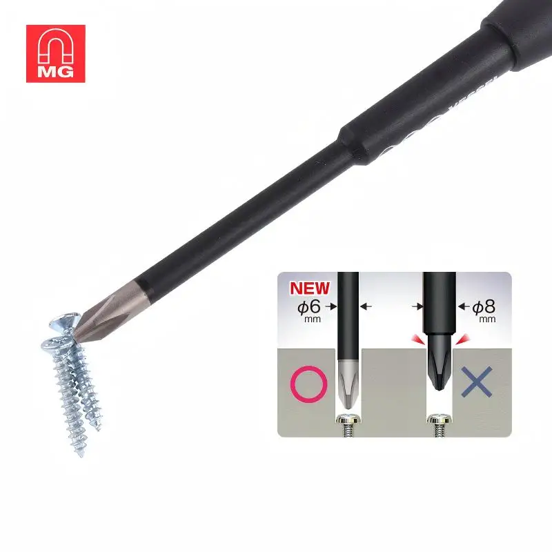 VESSEL 2200 +2X100 -6X100 طقم مفك براغي بسقاطة مكون من قطعتين JIS مكون من 36 قطعة فيليبس/أدوات يدوية مشقوقة #1