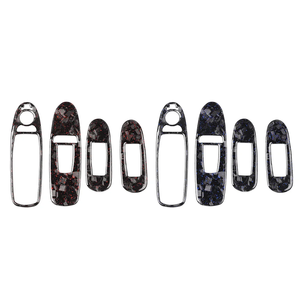 4Pcs LHD Car Interior Window Lift Button Cover Trim Decorative For Infiniti Q50 Q60 2014-2019