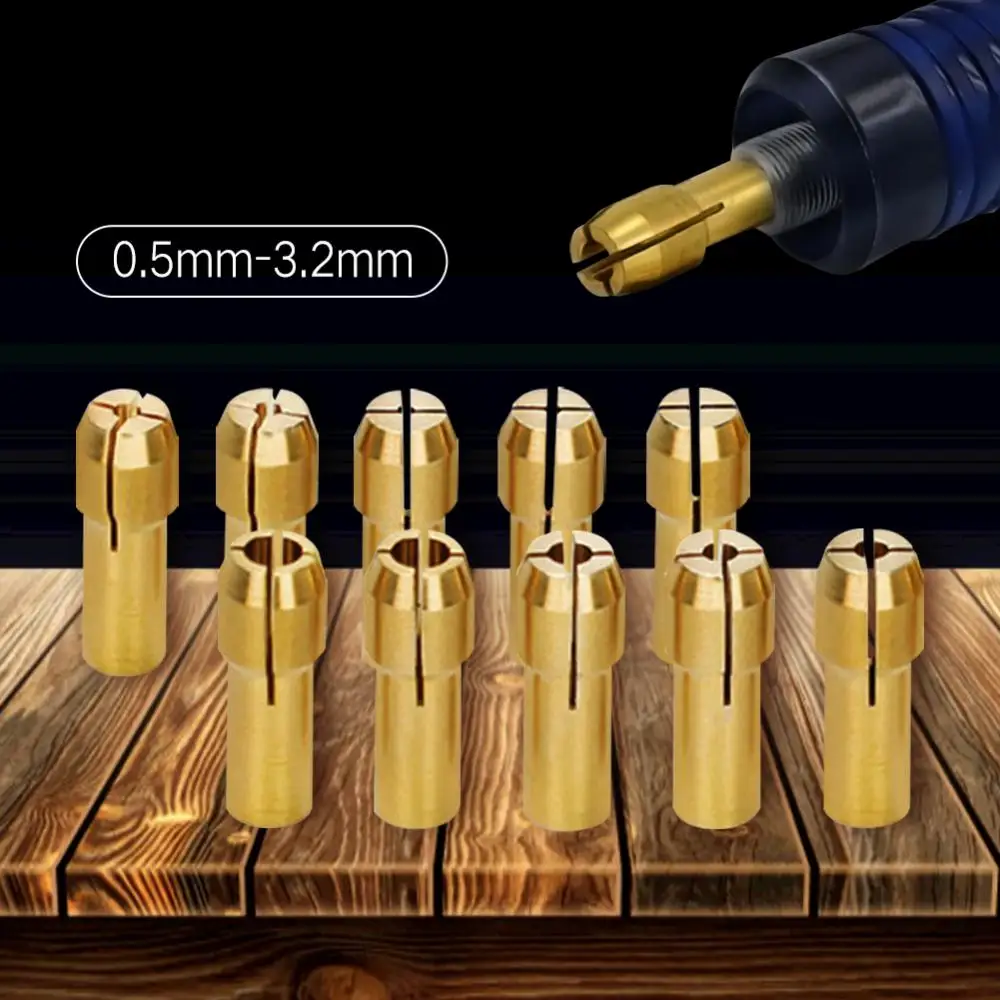 Copper Clamp Compatible With Various Devices Nut 0.5-3.2mm Electric Grinding Chuck Electric Grinding Accessories Durable