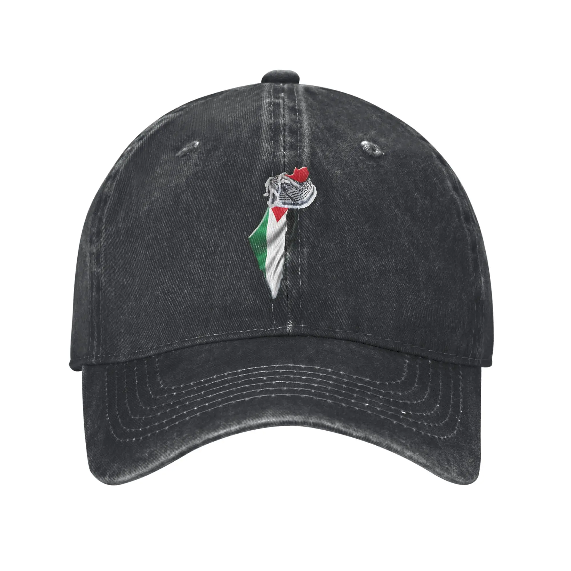 

Palestinian Kufia Palestine Flag Washed Baseball Cap y2k Cool Sun Trucker Hat Summer Women Men Tennis Skate Baseball Caps