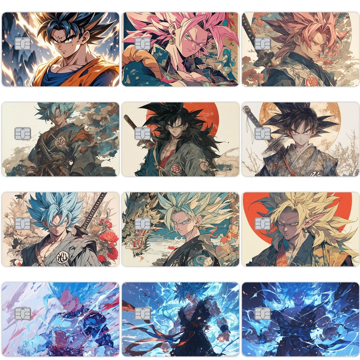 

Модные шарики драконов Goku Frieza Diy Кредитная карта Дебетовая банковская карта Передние наклейки Аниме ПВХ Пленка Кожа Обложка Подарки на день рождения Игрушки