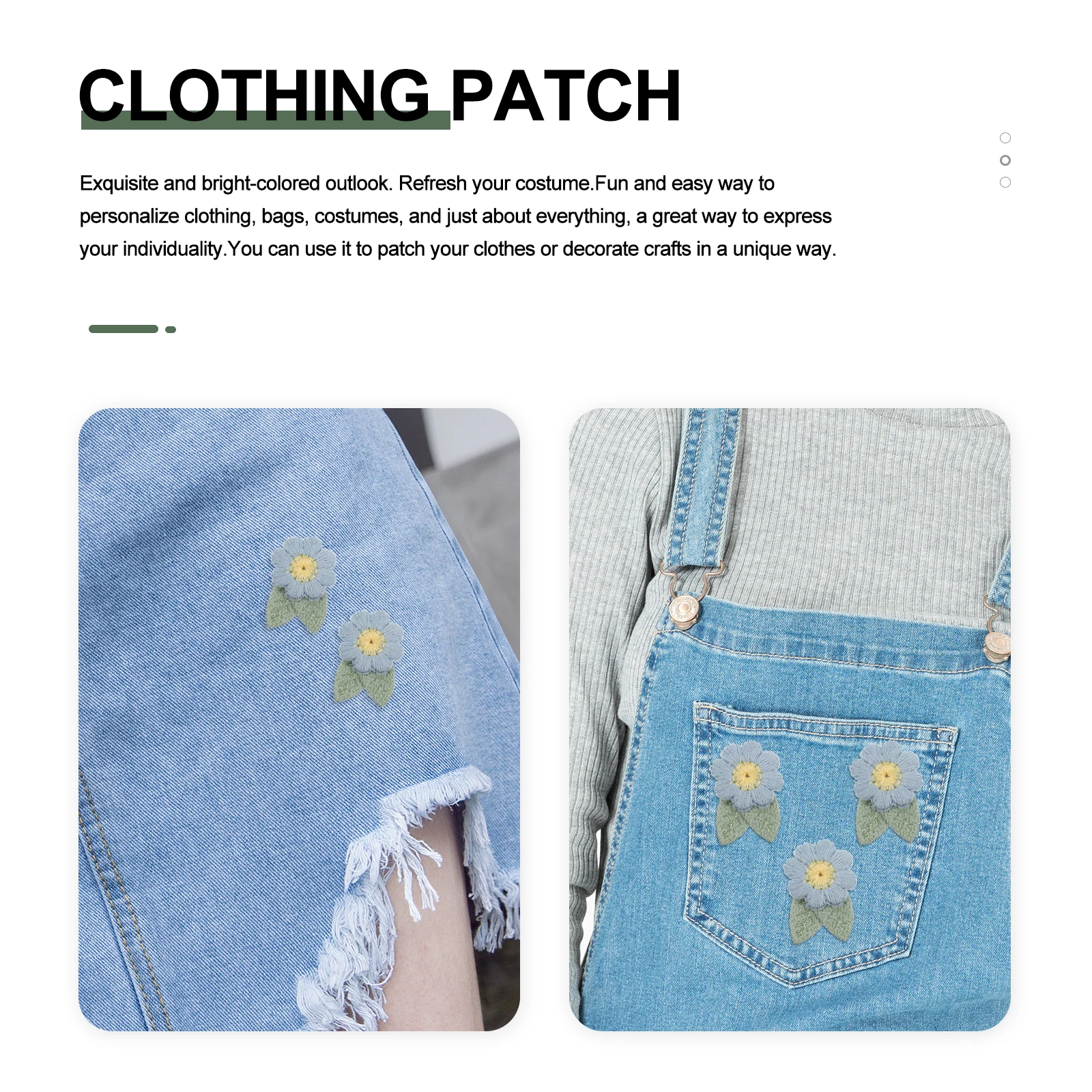 

Embroidery Flower Appliques Beautiful Design Iron On Patches Clothing Accessories Craft Personalization Bright Colored