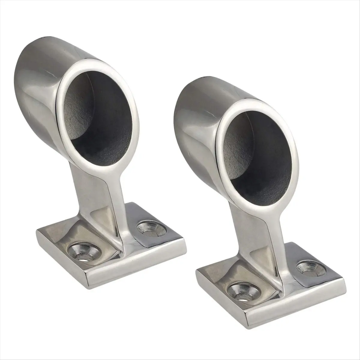 AA77 NEW  1Pair of Heavy Duty Marine Post Handrail Fittings, Heavy Duty Railing Handrail Pipe Fittings Mounts for 7/8 Inch Pipe