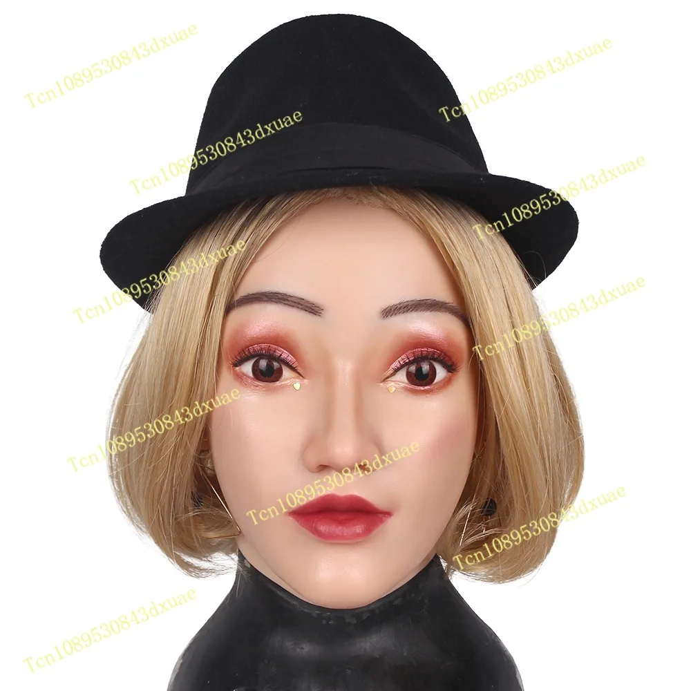 High-Quality Silicone Face Masks Crossdresser Fake Faces Drag Queen Stage Performance Cosplay Crossdressing Sissy Transgender
