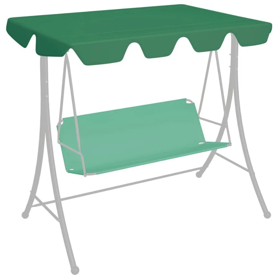 Replacement Canopy for Garden Swing Green 74 66.1x43.3 57.1