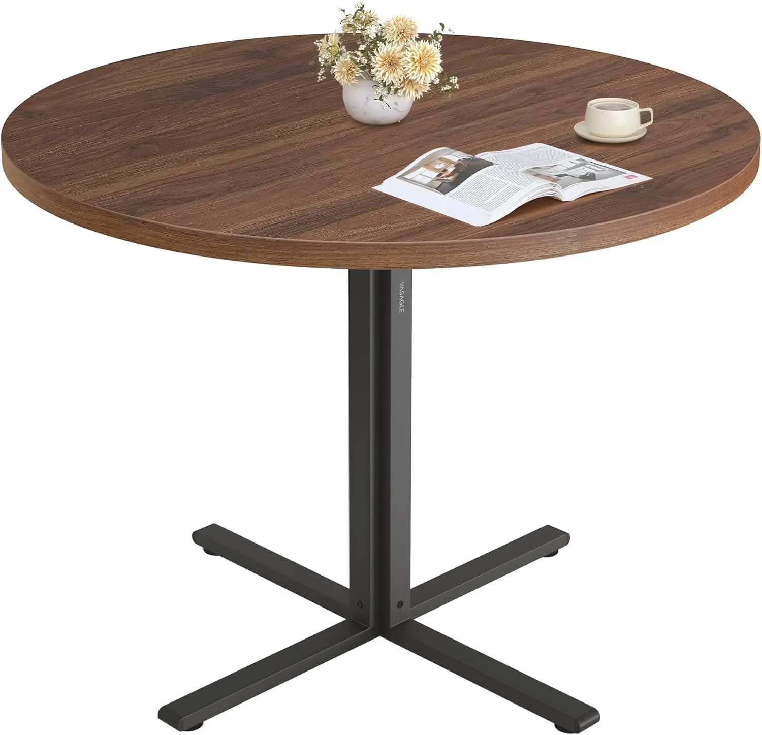 31.5-Inch Dining Table, Small Round Kitchen Table for 4 People