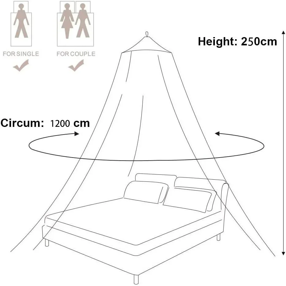 Sexy Canopy Bed Curtains Mosquito Net，Large Dome Hanging Bed Room Decoration，Home Bed Summer Prevent Insect Net Bed Curtain