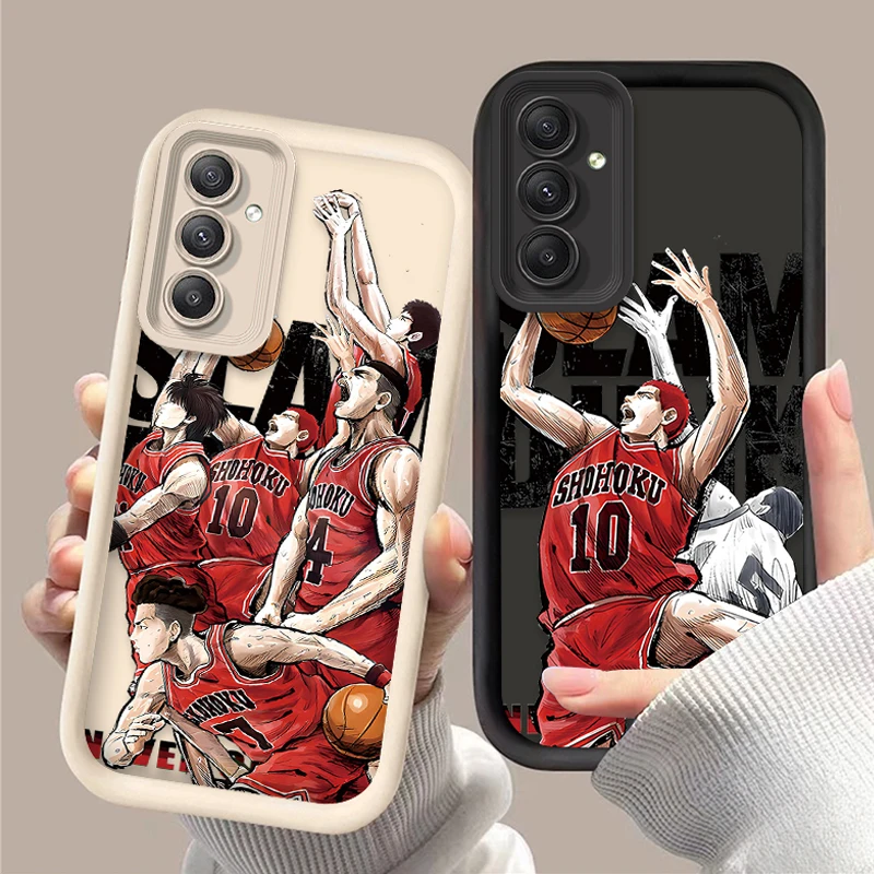 Anime Slam Dunk Soft Silicone Case for Samsung Galaxy S25 S24 S23 Ultra S22 S21 Plus FE 5G A54 A34 A14 A73 A53 A33 5G Back Cover