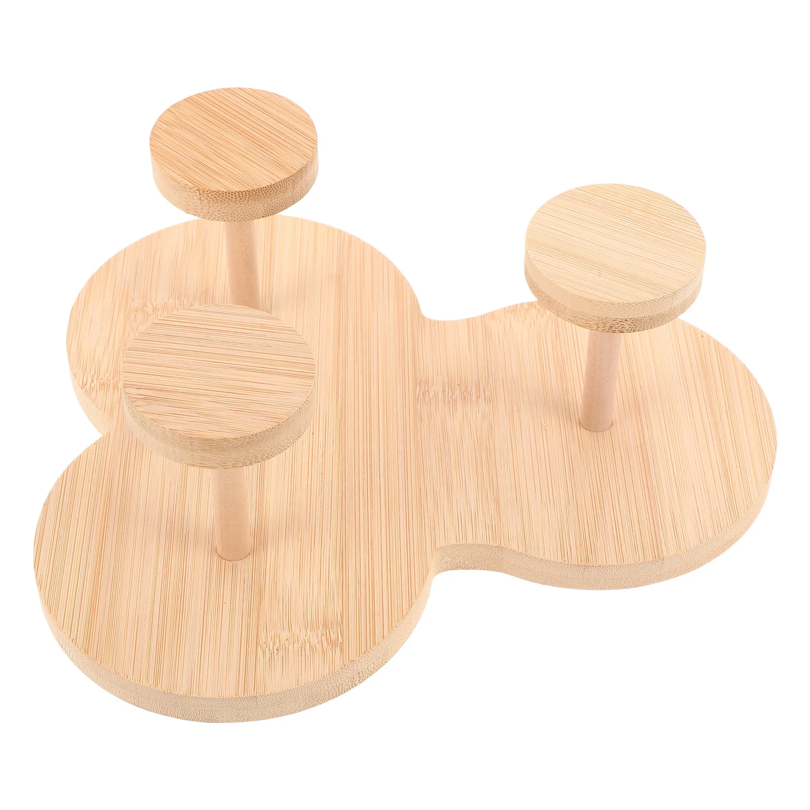 

Bamboo Coffee Machine Storage Rack Pantry Cup Holder for Water Dispenser Paper Countertop