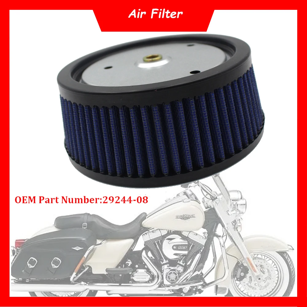 

Motorcycle Air Filter Cleaner HD-0818 Air Intake Filter Element For Harley Road King Classic Electra Street Tri Glide Custom