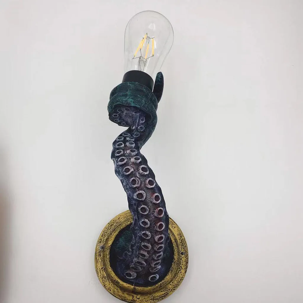 Retro Octopus Elektrisch Licht Creatieve Tentakel Muur Schansen Mode Eigenaardige Lamp Voor Huisdecoratie Nieuwe Vintage Lampen 2024