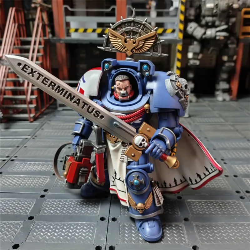 JOYTOY Ultramarines Terminator Capitan 1/18 Action Figure Warhammer 40K Anime Doll Joint Mobile Soldato Modello Raccogliere Giocattolo Regalo