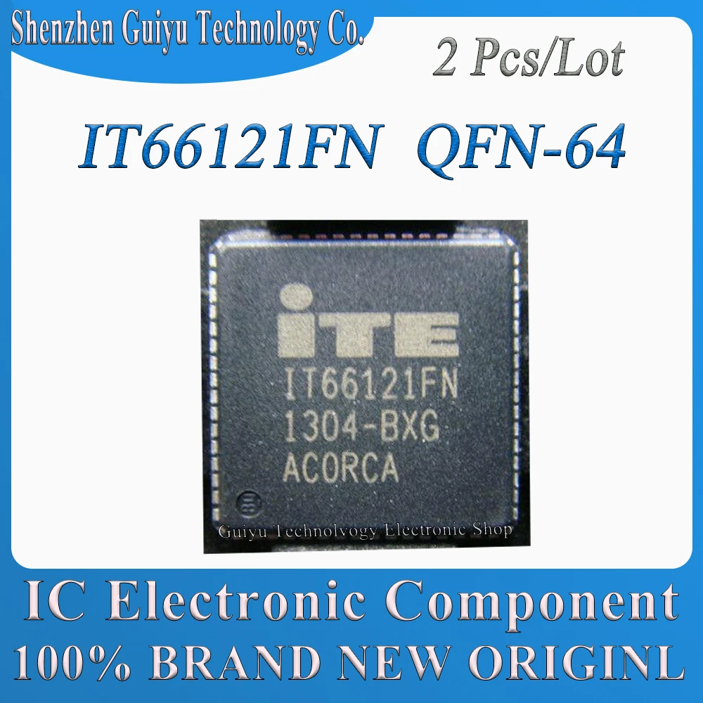 

2 Pcs/Lot IT66121FN IT66121 QFN-64 IC Chip