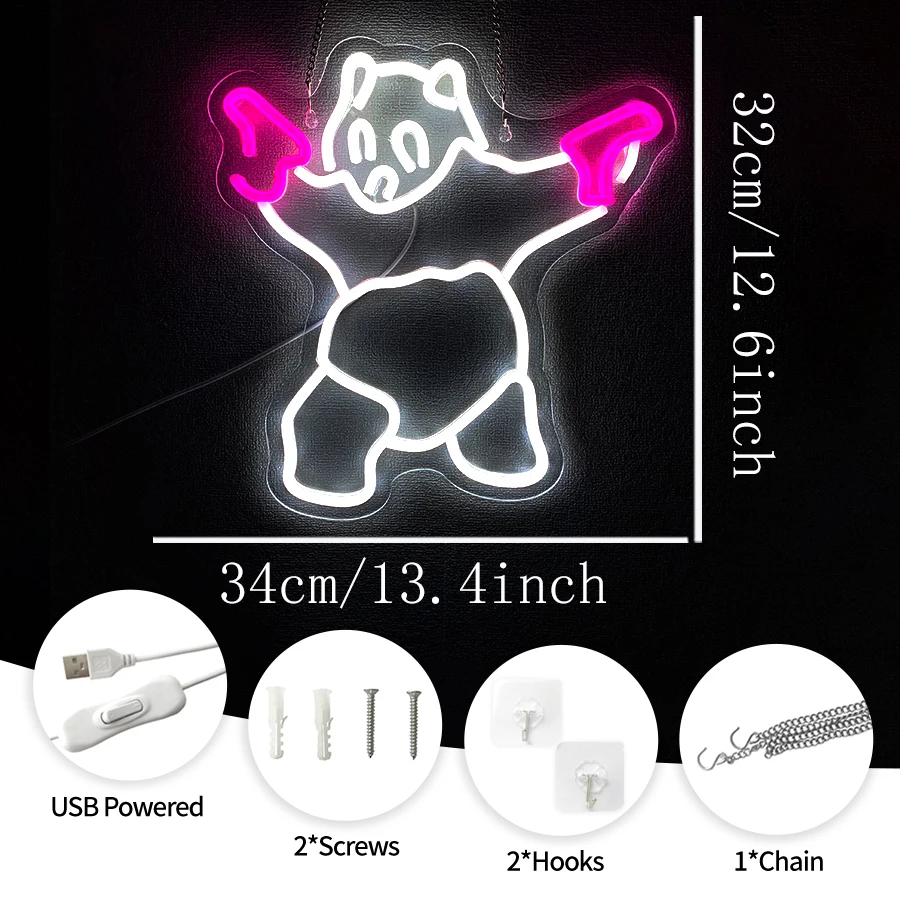 Lampu Neon Beruang Kutub untuk - Zoo Party Games ulasan dan harga