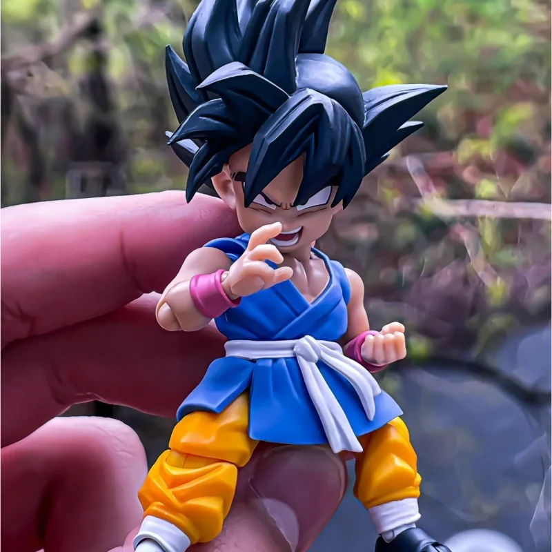 Figuarts Dragon Ball Son Goku Gt Kid Kamehameha Anime Action Figures Doll Collection Shf Turtle Destruction Wave Model Toy