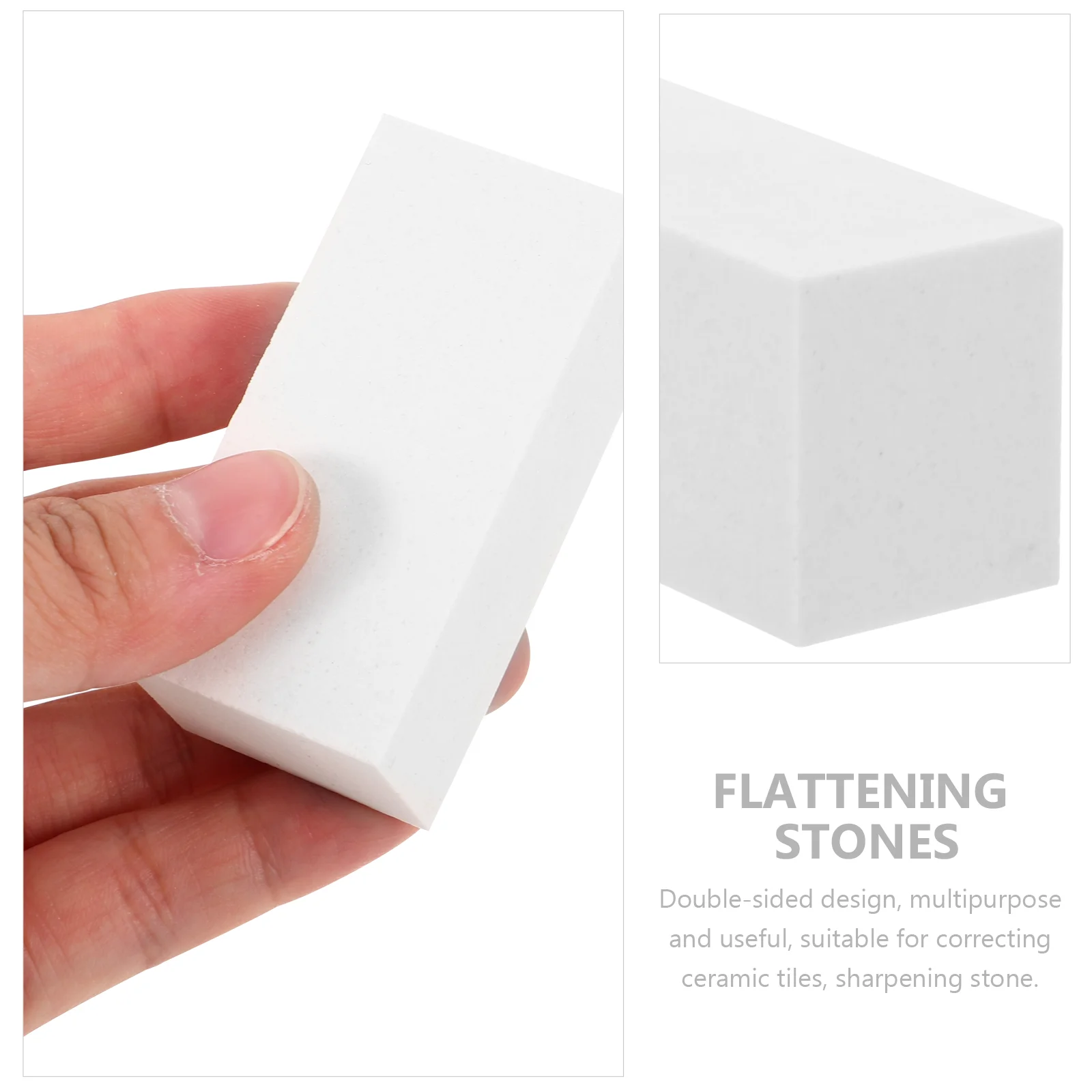 White Corundum Correction Stone Flattening Block for Home Repairing Sharpening Whetstone