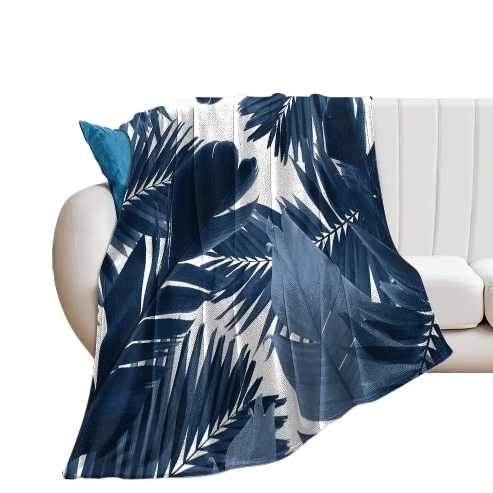 Jungle Leaves Finesse #3 #tropical #decor #art Throw Blanket Bed covers Stuffeds cosplay anime Blankets