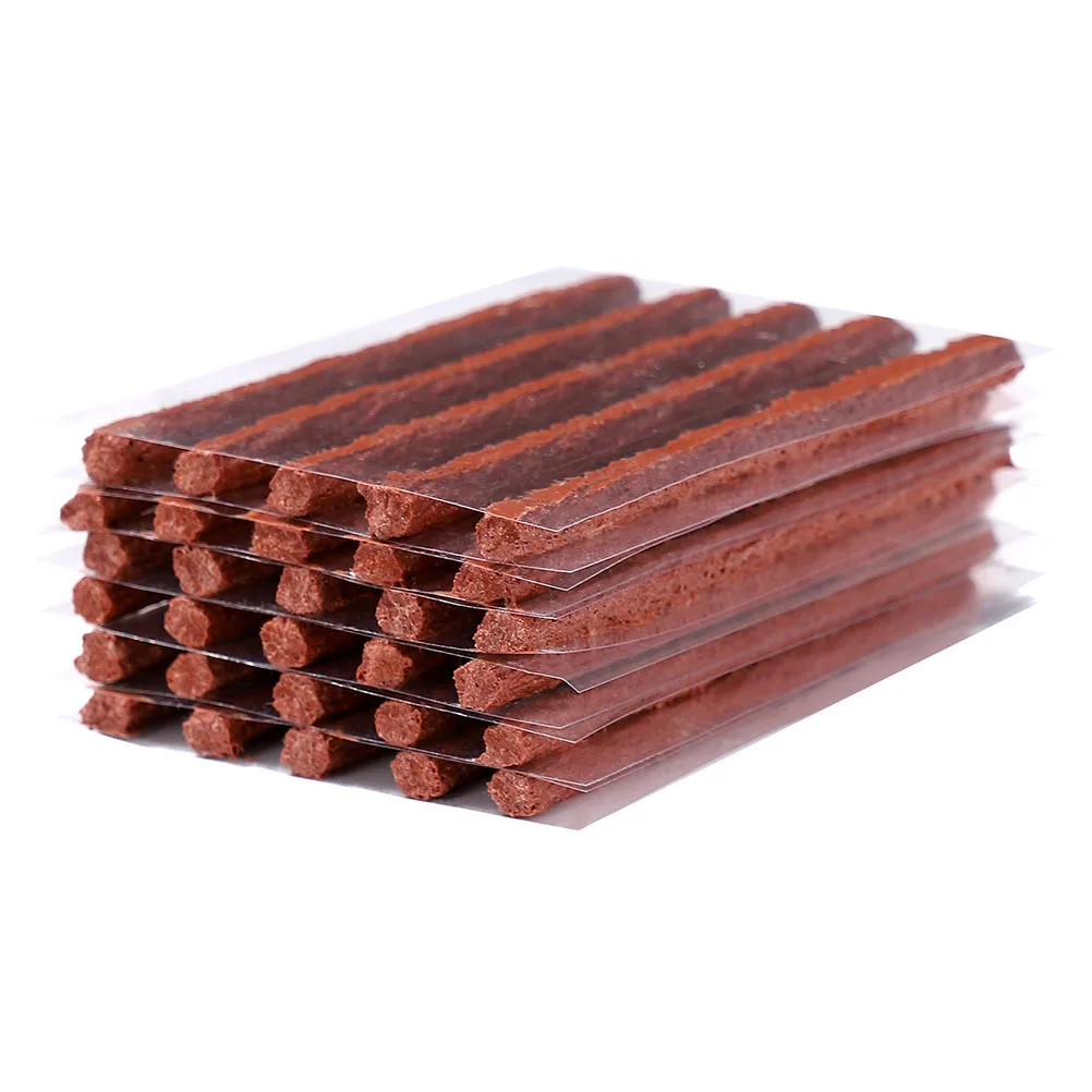 

100Pcs Tire Repair Strip Strong Rubber Strings Easy Use Puncture Repair for Car Motorcycle Truck Electric Vehicles