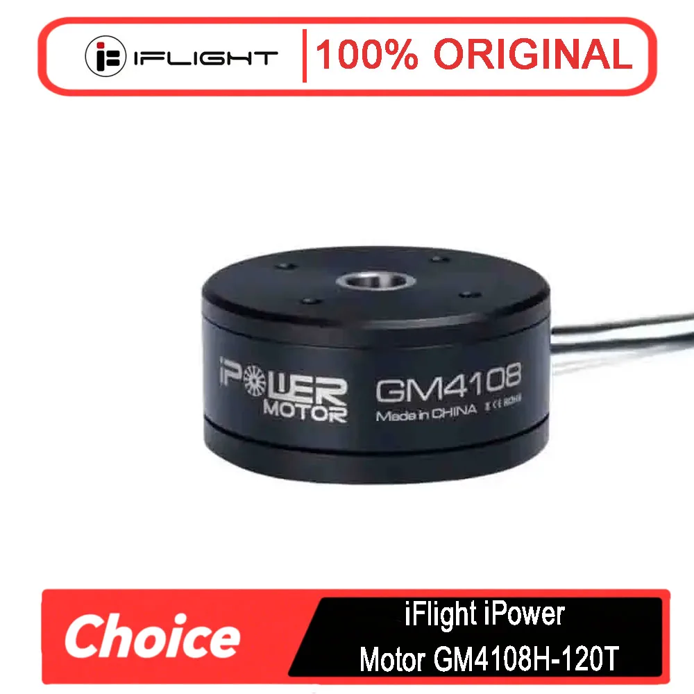 

Бесщеточный карданный двигатель iFlight серии iPower GM4108 — GM4108H-120T/GM4108 с полым валом 8 мм и алюминиевой пружиной 7,9 мм