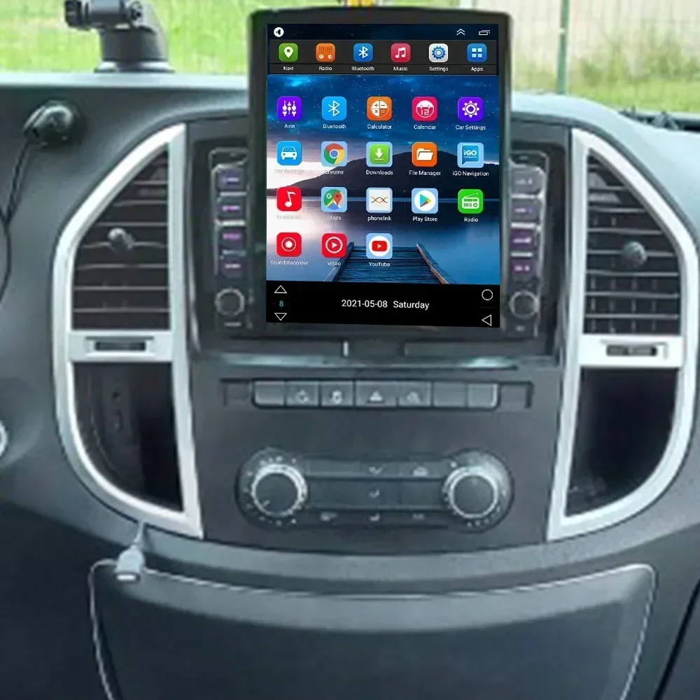 Android 13 CarPlay 5GสําหรับTeslaแนวตั้งรถวิทยุสเตอริโอสําหรับMercedes Benz W447 Vito 3 2014-2035 GPS