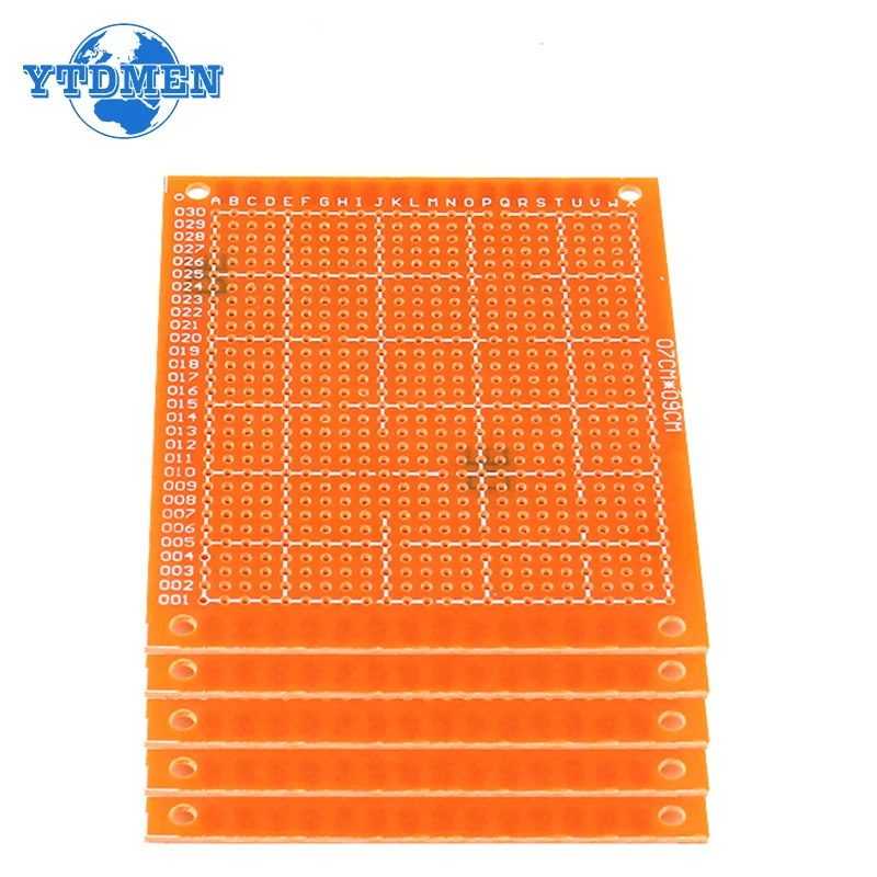 10pcs/lot Universal PCB Board 7x9 Diy Prototype Paper Printed Circuit Board Panel 70x90mm Single Side Electronic Soldering Board