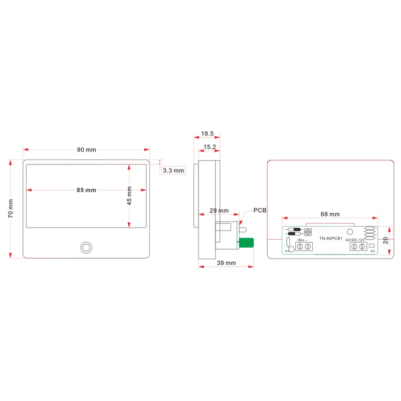 VU مستوى متر ستيريو Preamp مُضخّم صوت لوح مؤشر DB Preamp صوت قوة عداد مع سائق مؤشر بإضاءة خلفية