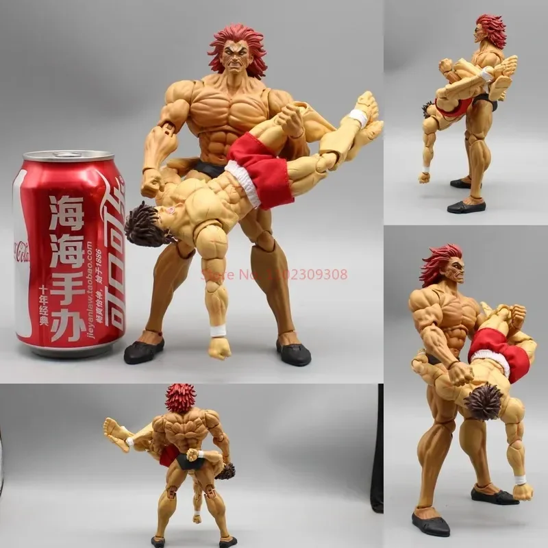 New Storm 1/12 Son Of Ogre Hanma Baki Hanma Yujiro Four Head Carving Action Figures Collection Model Toy High Quality Version