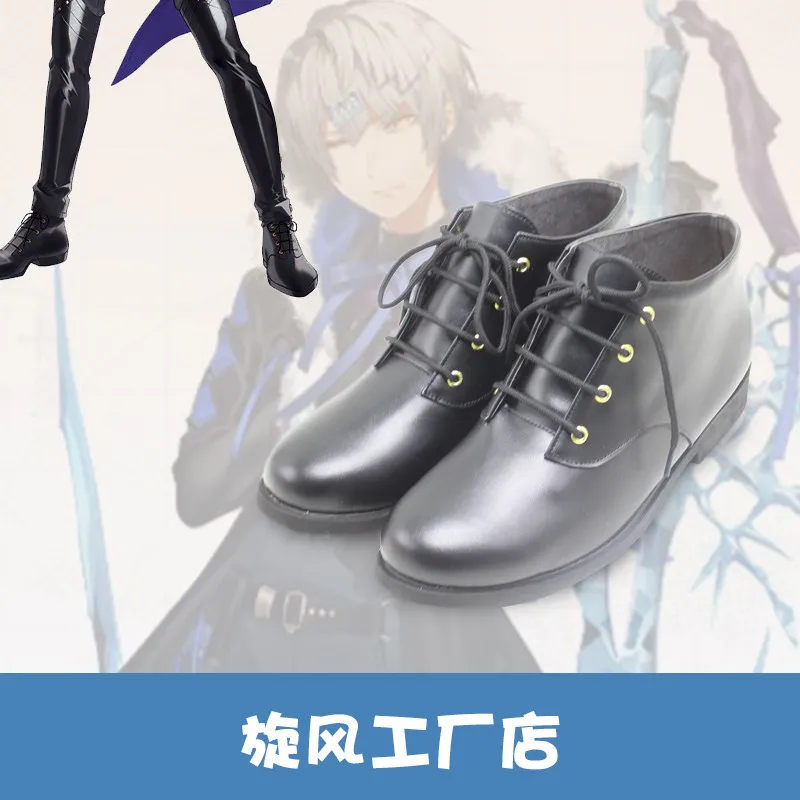 Adam Yuriev Cosplay boots Live Arena Black Shoes NND Compass Role Playing Female Male PU leather Bootss Can Custom Made