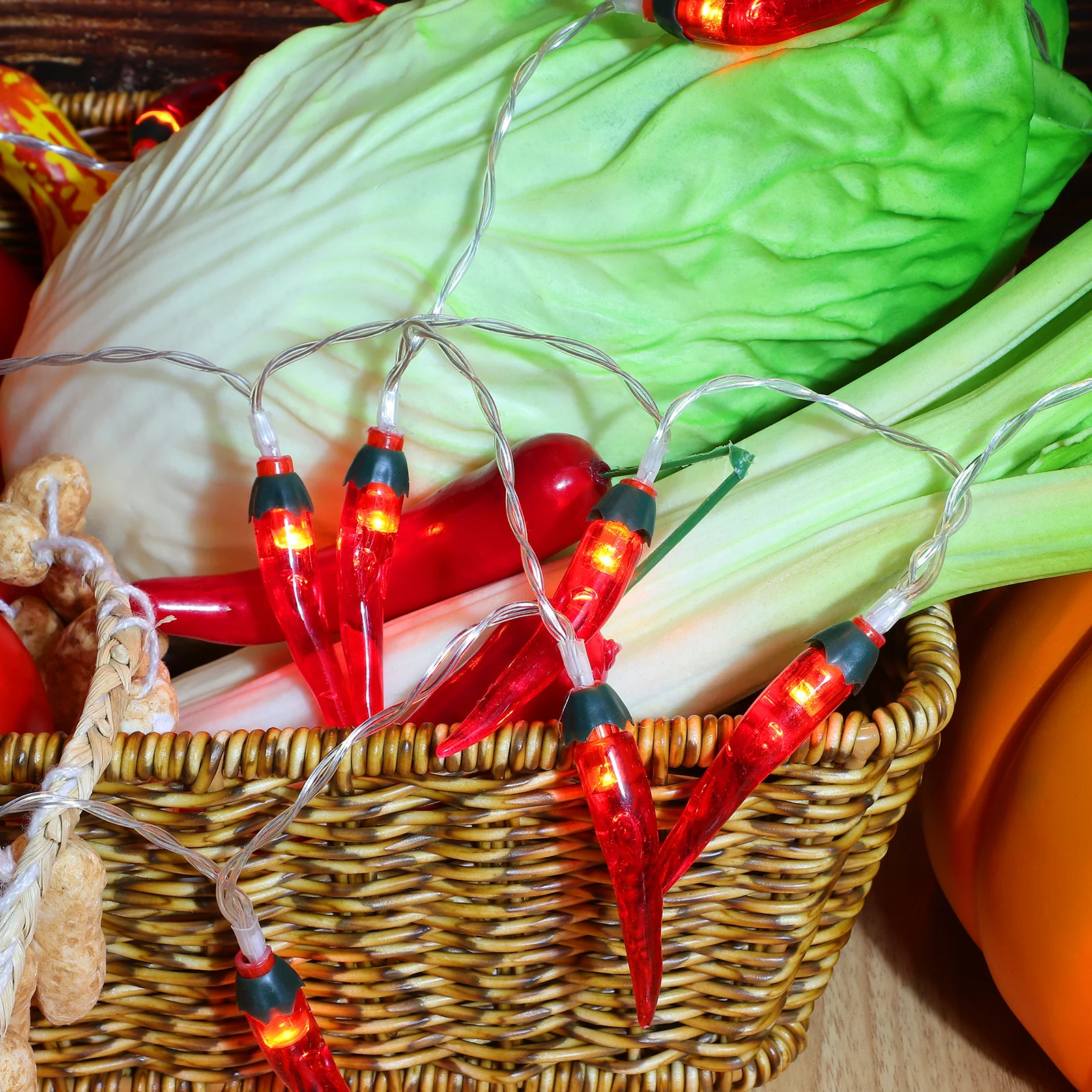 5M Chili Lichtslingers Waterdichte Led Peper Verlichting Voor Feest Bruiloft Balkon Camping Diy Decoratie Fee Fles Warm