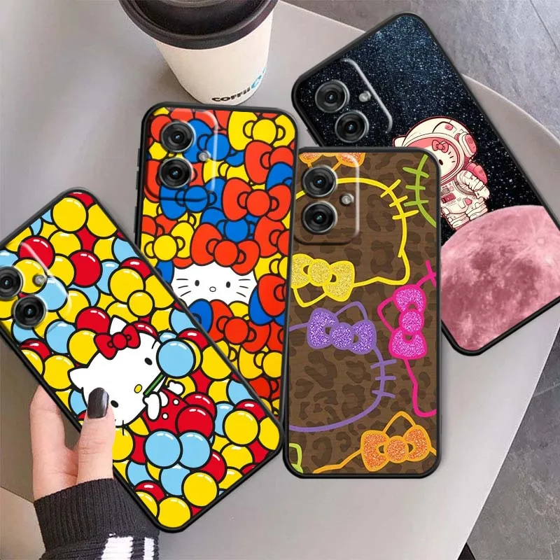 

Sanrio sweet Hello Kitty Cute Phone Case For Motorola G85 Edge 50 G24 G35 G14 G04 40 G72 G34 G31 G Stylus G54 G13 G32 5G Black