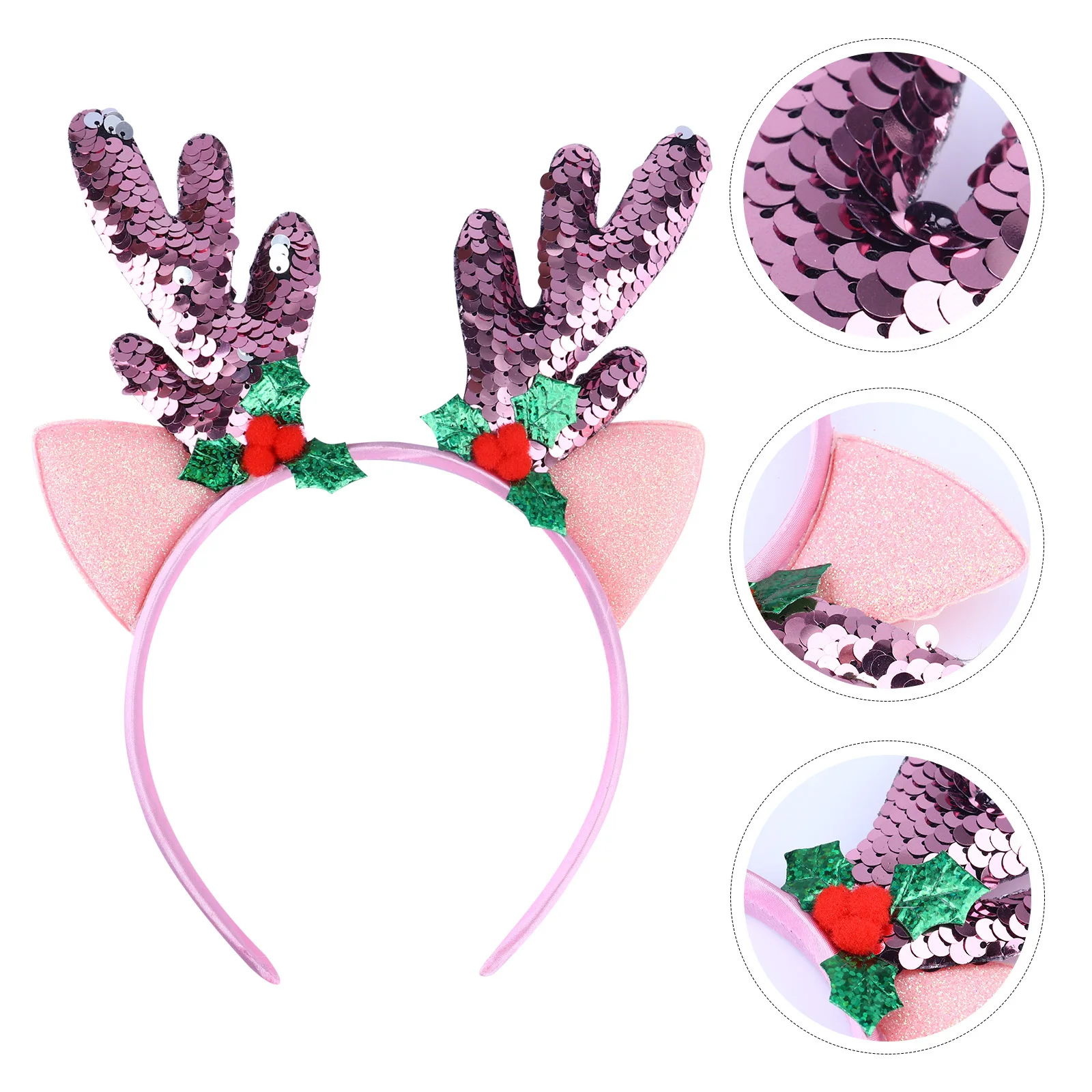 

Antler Hair Hoop Reindeer Headband Elk Ears Random Color Christmas Hair Accessories Xmas Hairband Xmas Headwear