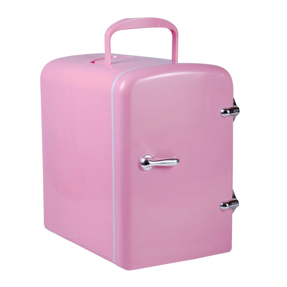 

12 V 220 V Dual Use 4L Outdoor Camping Mini Fridge for Car and Home Hotel Compact Refrlgerators