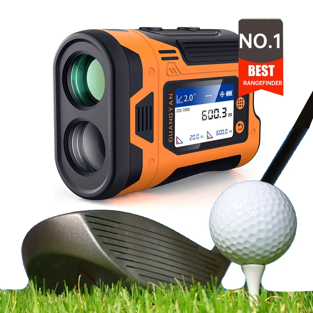 

Hot Sell Golf Laser Rangefinder Handheld 5-600m Range 0.1M Accuracy IP65 Waterproof LCD Screen Outdoor Hunting