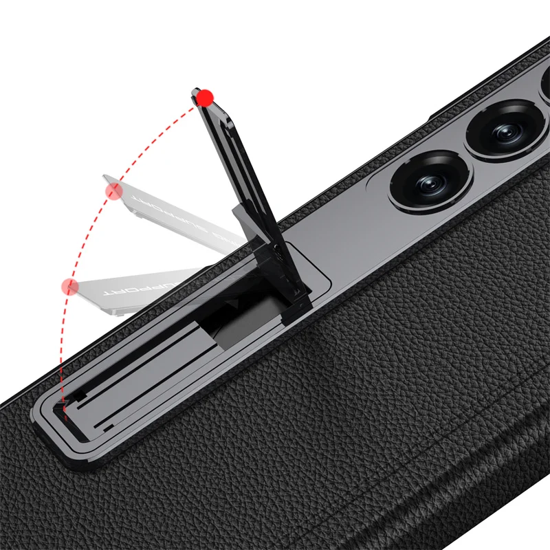 Luxury Magnetic Folding Phone Case For Samsung Galaxy Z Fold 6, All Inclusive Shell Film Integrated Bracket Protective Case