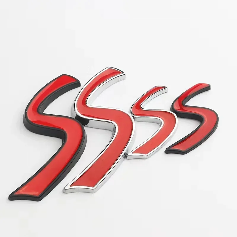 Naklejka 3D Metal Red Mini Cooper S Emblemat Naklejka do Mini R50 R52 R53 R56 R57 R58 F55 F56 Akcesoria do stylizacji samochodów