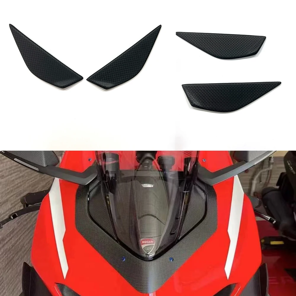 

Для DUCATI Panigale V4 V4S V4R 2018-2023 новое зеркало заднего вида из углеродного волокна для мотоцикла рядом с отделкой лобового стекла