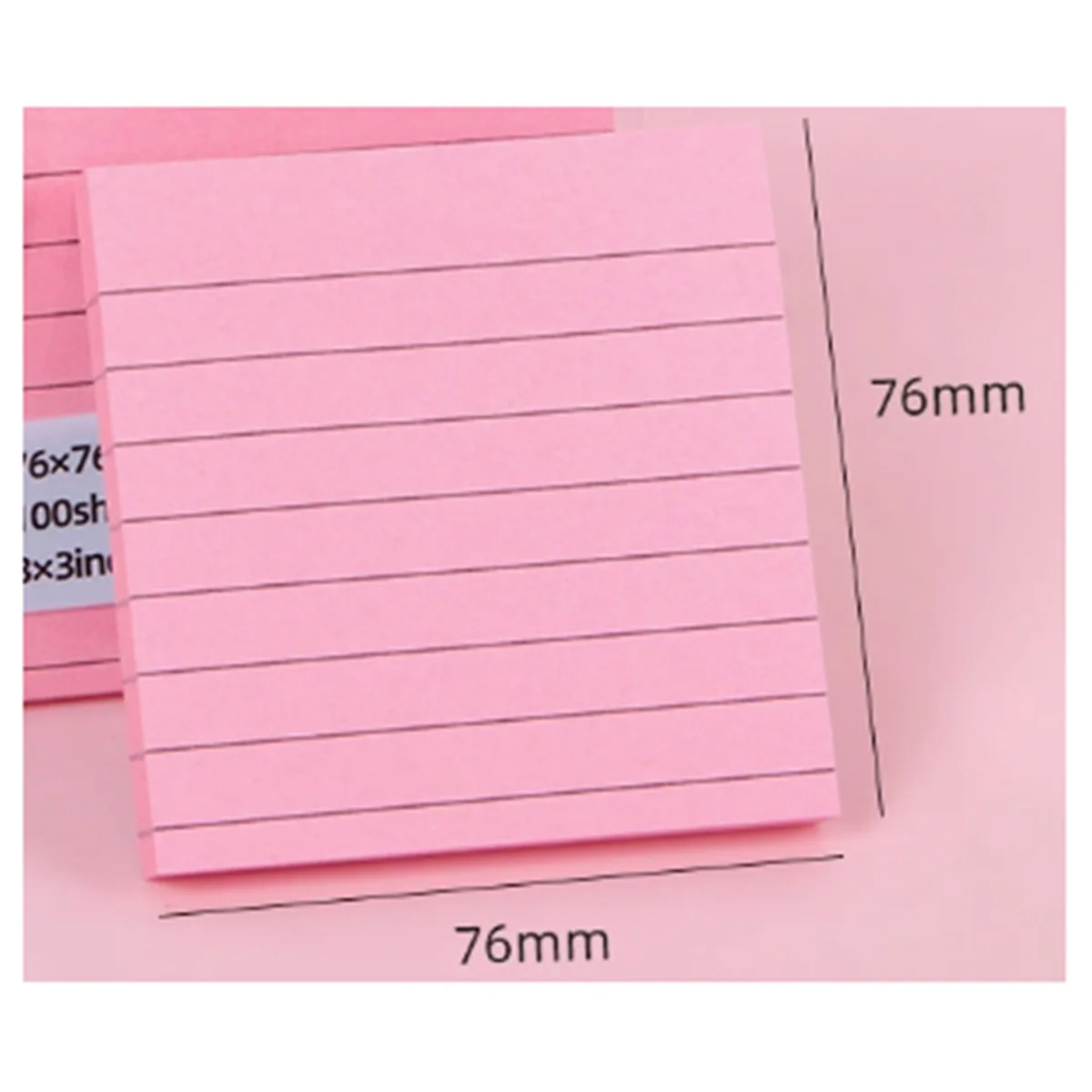 ใหม่เรียงราย Sticky Notes 3x3 นิ้วโพสต์ Sticky Notes ที่มีเส้น, หลายสีปกครองที่มีสีสัน Super Sticking Power Memon Pads