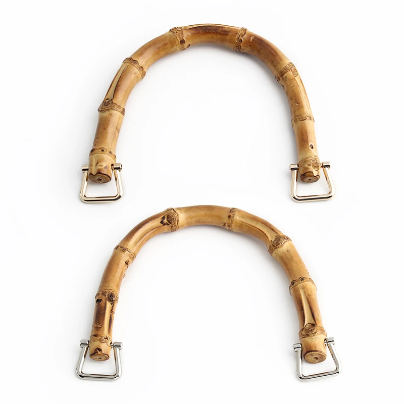 Big Size 18x14CM/14x11CM High-Grade Natural Bamboo Handles For Bags Handbag Frame Shoulder Strap Horse Shoes Buckle Accessories