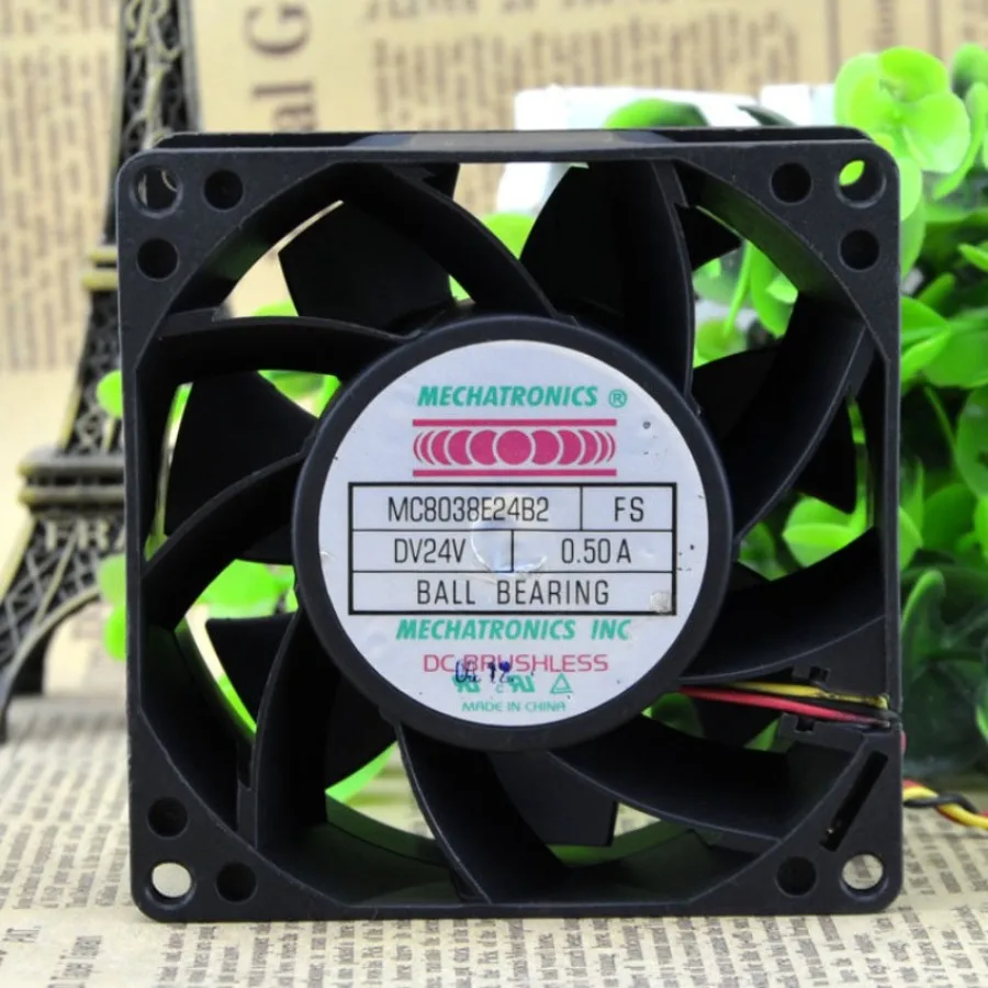 AA + FOR original and genuine, Hitachi elevator, inverter fan MC8038E24B2 24V 0.50A 3-wire 8CM