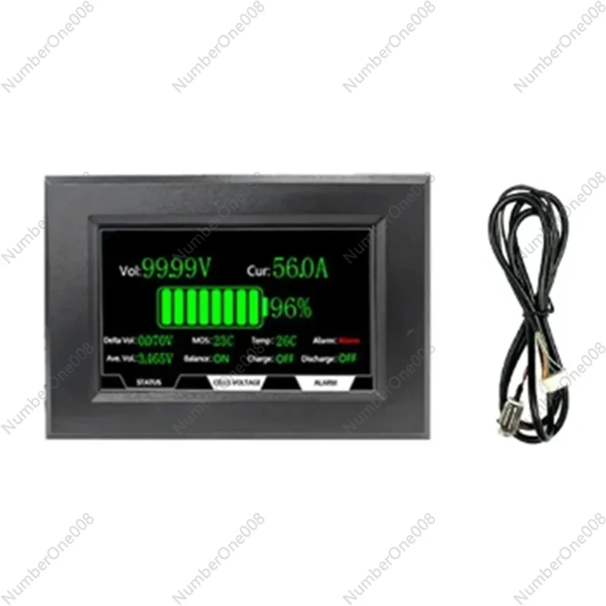 JKBMS Accessory 4.3 Inch LCD Display Suitable for All JK BMS Models Cable120cm with 4 Fixed Screws Smart JKBMS Accessory