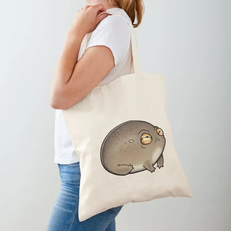 Desert Rain Frog Fat Frog Adorable Friend Tote Bag canvas tote bags woman 2025 Fabric bag