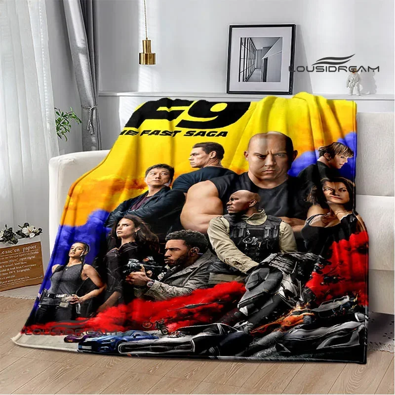 

Fast & Furious retro printed blanket Flannel Warm blanket blankets for beds Picnic blanket bed linings birthday gift