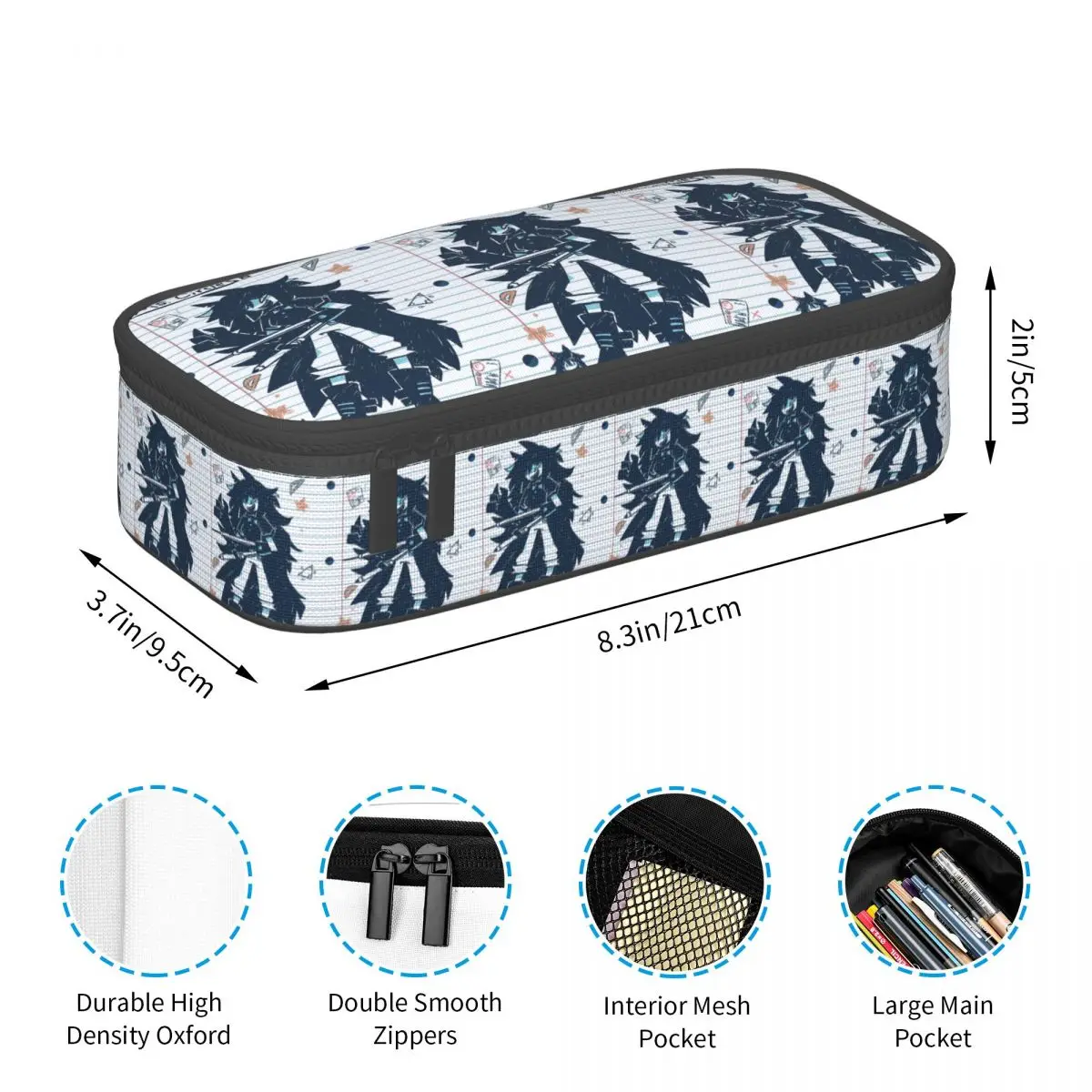 Miss Circle Fundamental Paper Pencil Case for Boy Girl Gifts Pen Box Pencil Bag Stationery Supplies Pen Holder Bag