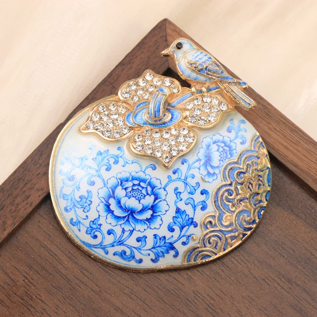 Baroque Luxury Crane, Insect, Flower, Pumpkin, and Mermaid Design Men's and Women's Brooches and Pins—Fashion Accessories